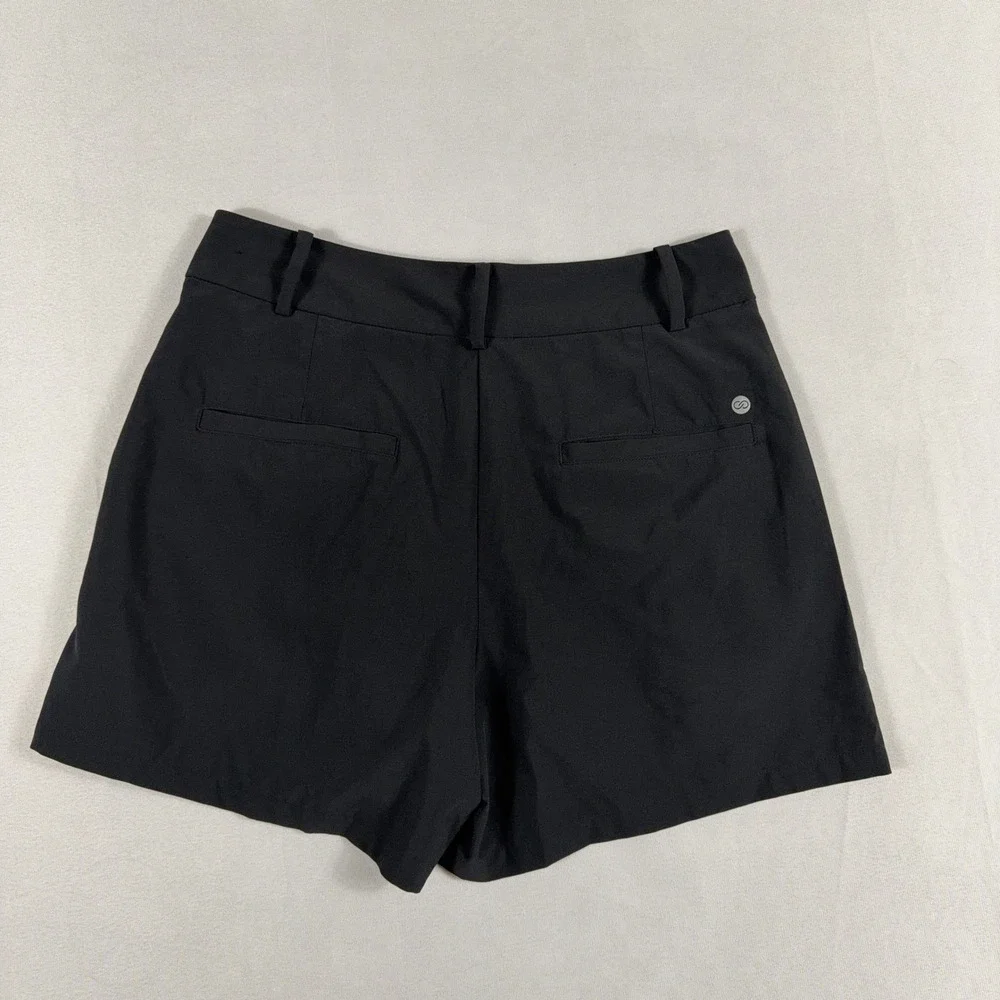 Calia‎ Pleated Golf Shorts Black Active Stretch Women Size 4